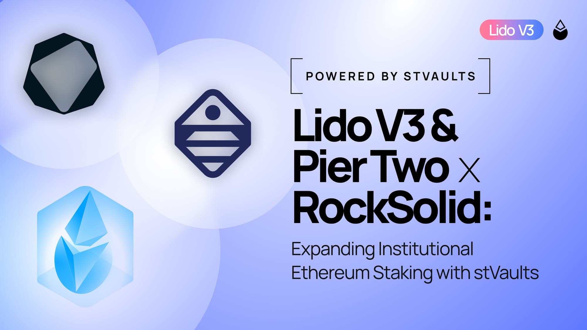 Lido V3 & Pier Two x RockSolid: Expanding Institutional Ethereum Staking with stVaults