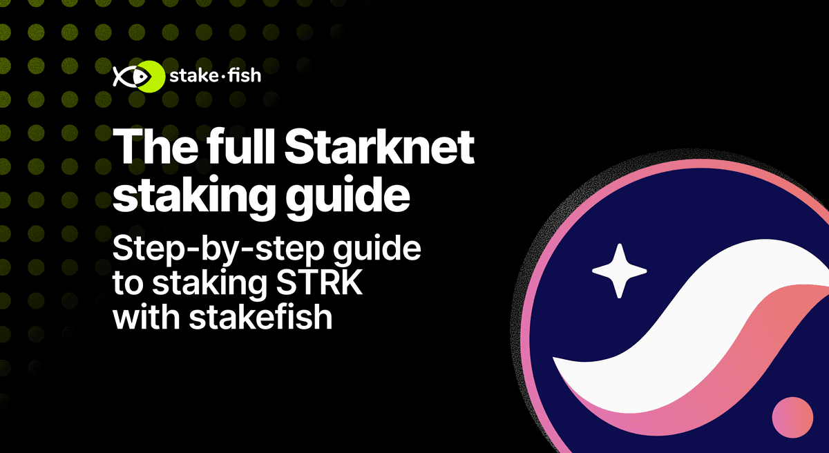 How to stake STRK (Starknet) with stakefish